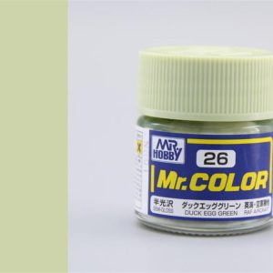 10 ml. Dark Egg Green Mr.Color Serisi Maket Boyası, Mr.Hobby C026