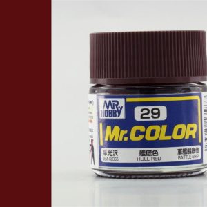 10 ml. Hull Red Mr.Color Serisi Maket Boyası, Mr.Hobby C029