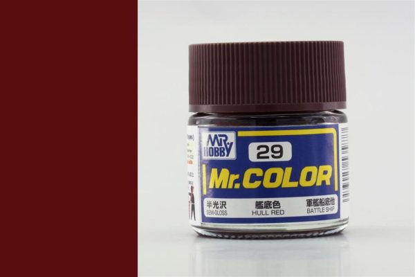 10 ml. Hull Red Mr.Color Serisi Maket Boyası, Mr.Hobby C029