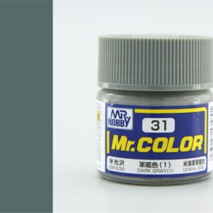 10 ml. Dark Gray (1) Mr.Color Serisi Maket Boyası, Mr.Hobby C031