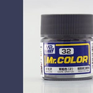 10 ml. Dark Gray (2) Mr.Color Serisi Maket Boyası, Mr.Hobby C032