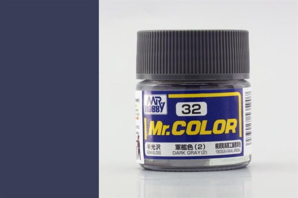 10 ml. Dark Gray (2) Mr.Color Serisi Maket Boyası, Mr.Hobby C032