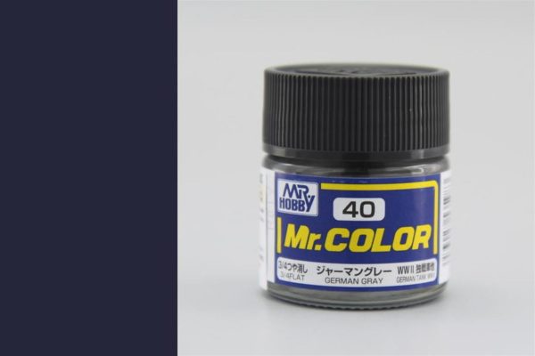 10 ml. German Gray Mr.Color Serisi Maket Boyası, Mr.Hobby C040
