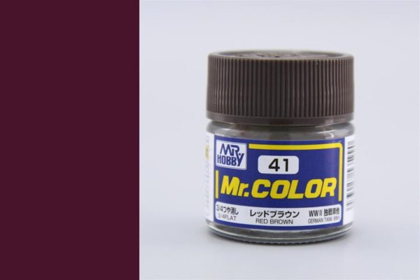 10 ml. Red Brown Mr.Color Serisi Maket Boyası, Mr.Hobby C041
