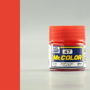 10 ml. Clear Red Mr.Color Serisi Maket Boyası, Mr.Hobby C047