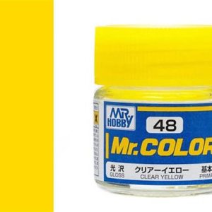 10 ml. Clear Yellow Mr.Color Serisi Maket Boyası, Mr.Hobby C048