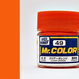10 ml. Clear Orange Mr.Color Serisi Maket Boyası, Mr.Hobby C049