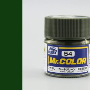 10 ml. Khaki Green Mr.Color Serisi Maket Boyası, Mr.Hobby C054