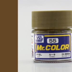 10 ml. Khaki Mr.Color Serisi Maket Boyası, Mr.Hobby C055
