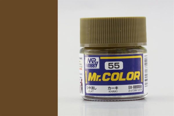 10 ml. Khaki Mr.Color Serisi Maket Boyası, Mr.Hobby C055