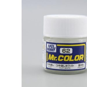 10 ml. Flat White Mr.Color Serisi Maket Boyası, Mr.Hobby C062