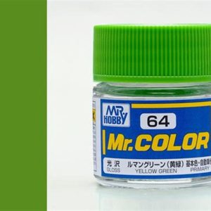 10 ml. Yellow Green Mr.Color Serisi Maket Boyası, Mr.Hobby C064