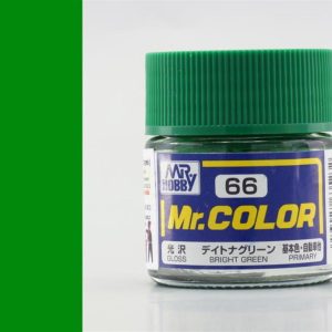10 ml. Bright Green Mr.Color Serisi Maket Boyası, Mr.Hobby C066