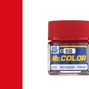 10 ml. Madder Red Mr.Color Serisi Maket Boyası, Mr.Hobby C068