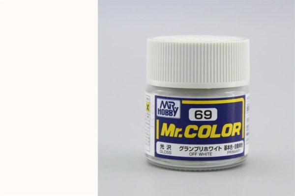 10 ml. Off White Mr.Color Serisi Maket Boyası, Mr.Hobby C069