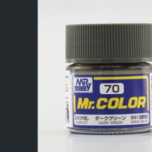 10 ml. Dark Green Mr.Color Serisi Maket Boyası, Mr.Hobby C070