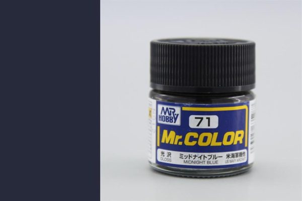 10 ml. Midnight Blue Mr.Color Serisi Maket Boyası, Mr.Hobby C071
