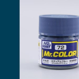 10 ml. Intermediate Blue Mr.Color Serisi Maket Boyası, Mr.Hobby C072