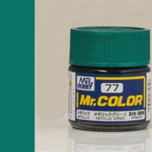 10 ml. Metalik Green Mr.Color Serisi Maket Boyası, Mr.Hobby C077