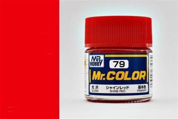 10 ml. Shine Red Mr.Color Serisi Maket Boyası, Mr.Hobby C079