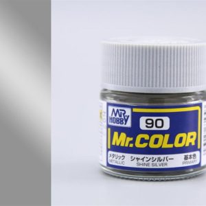 10 ml. Shine Gümüş Mr.Color Serisi Maket Boyası, Mr.Hobby C090