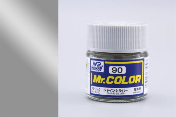 10 ml. Shine Gümüş Mr.Color Serisi Maket Boyası, Mr.Hobby C090