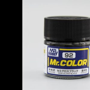 10 ml. Semi Gloss Black Mr.Color Serisi Maket Boyası, Mr.Hobby C092