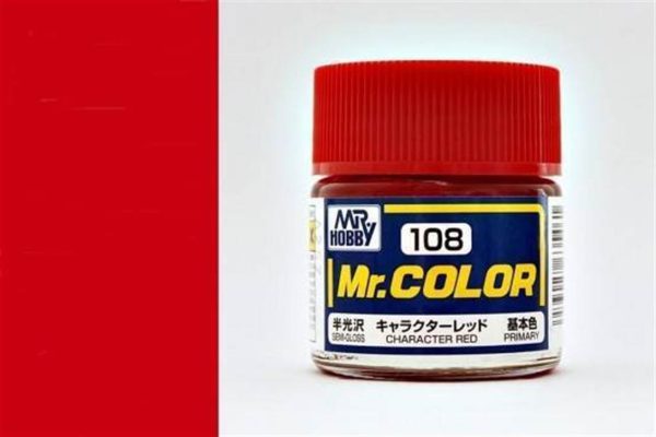 10 ml. Character Red Mr.Color Serisi Maket Boyası, Mr.Hobby C108