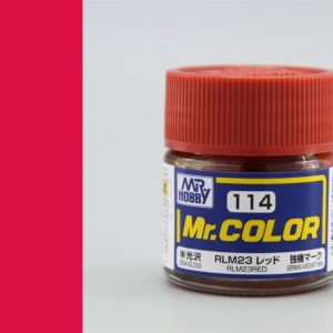 10 ml. RLM23 Red Mr.Color Serisi Maket Boyası, Mr.Hobby C114