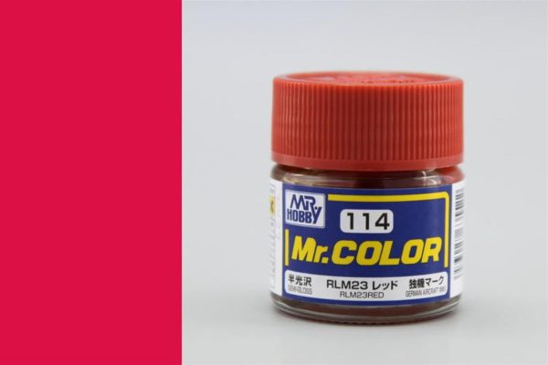 10 ml. RLM23 Red Mr.Color Serisi Maket Boyası, Mr.Hobby C114