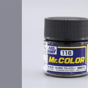 10 ml. RLM66 Black Gray Mr.Color Serisi Maket Boyası, Mr.Hobby C116