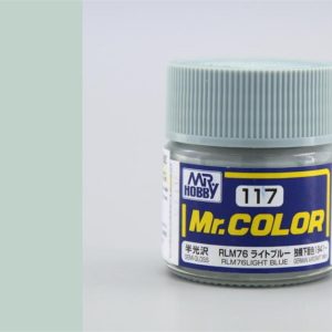 10 ml. RLM76 Light Blue Mr.Color Serisi Maket Boyası, Mr.Hobby C117