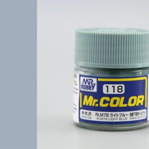 10 ml. RLM78 Light Blue Mr.Color Serisi Maket Boyası, Mr.Hobby C118