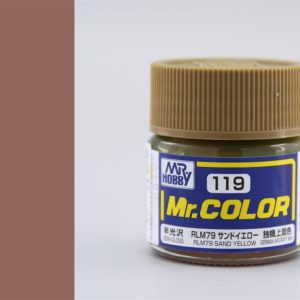 10 ml. RLM76 Sand Yellow Mr.Color Serisi Maket Boyası, Mr.Hobby C119