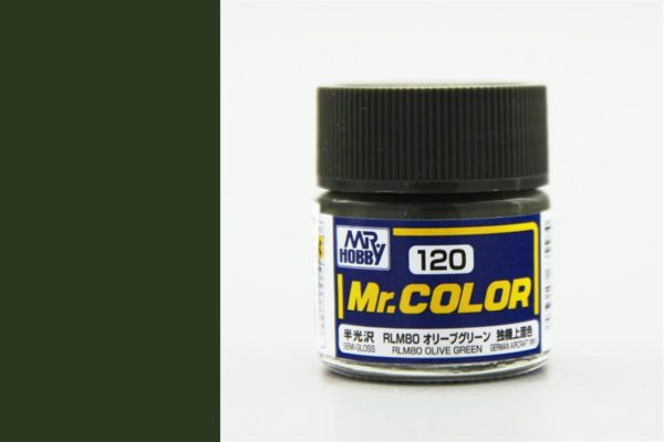 10 ml. RLM80 Olive Green Mr.Color Serisi Maket Boyası, Mr.Hobby C120