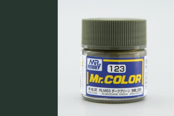 10 ml. RLM83 Dark Green Mr.Color Serisi Maket Boyası, Mr.Hobby C123