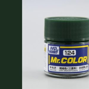 10 ml. Dark Green (Mitsubishi) Mr.Color Serisi Maket Boyası, Mr.Hobby C124
