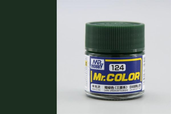 10 ml. Dark Green (Mitsubishi) Mr.Color Serisi Maket Boyası, Mr.Hobby C124