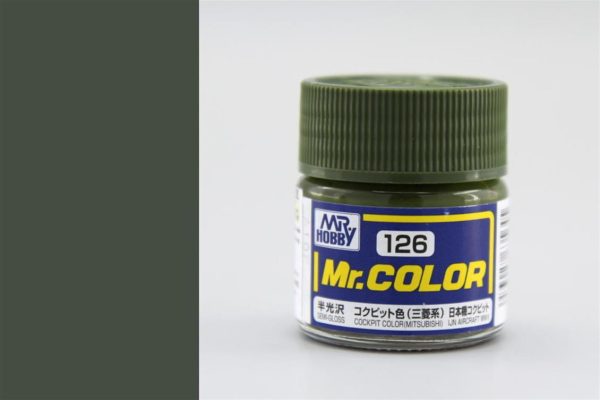 10 ml. Cockpit Color (Mitsubishi) Mr.Color Serisi Maket Boyası, Mr.Hobby C126