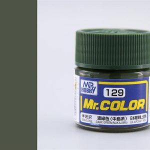 10 ml. Dark Green (Nakajima) Mr.Color Serisi Maket Boyası, Mr.Hobby C129