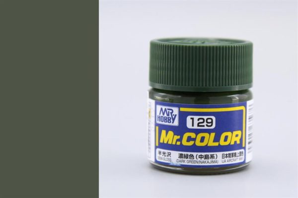 10 ml. Dark Green (Nakajima) Mr.Color Serisi Maket Boyası, Mr.Hobby C129
