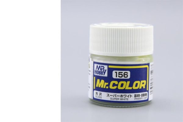 10 ml. Super White IV Mr.Color Serisi Maket Boyası, Mr.Hobby C156