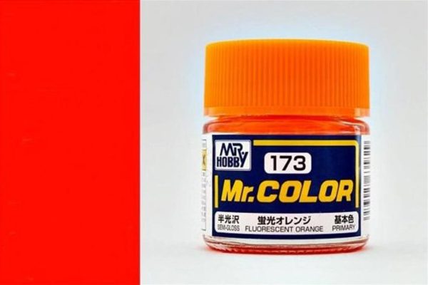 10 ml. Fluorescent Orange Mr.Color Serisi Maket Boyası, Mr.Hobby C173