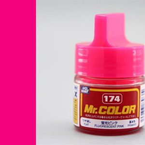 10 ml. Fluorescent Pink Mr.Color Serisi Maket Boyası, Mr.Hobby C174