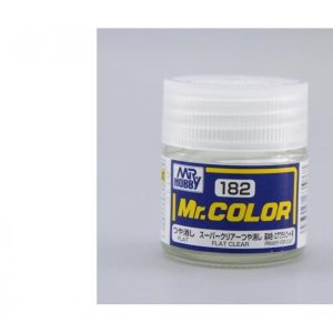 10 ml. Flat Clear Mr.Color Serisi Maket Boyası, Mr.Hobby C182