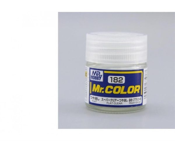 10 ml. Flat Clear Mr.Color Serisi Maket Boyası, Mr.Hobby C182