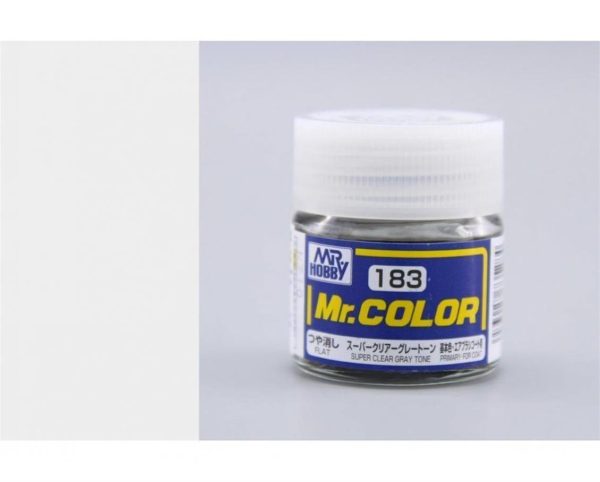 10 ml. Super Clear Gray Tone Mr.Color Serisi Maket Boyası, Mr.Hobby C183
