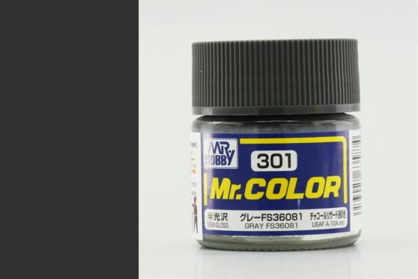 10 ml. Gray FS36081 Mr.Color Serisi Maket Boyası, Mr.Hobby C301