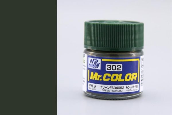 10 ml. Green FS34092 Mr.Color Serisi Maket Boyası, Mr.Hobby C302