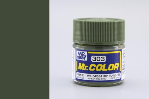 10 ml. Green FS34102 Mr.Color Serisi Maket Boyası, Mr.Hobby C303